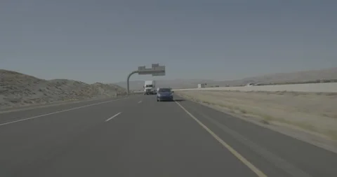 Rear driving plate - I-15 at Brigham Road St. George Stock Footage 288361439