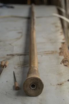 Rear end of a blowpipe Stock Photos