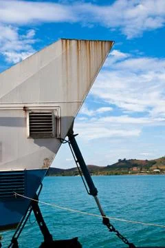 The rear of the ferry. Stock Photos