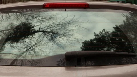 The rear hatchback brush Stock Footage 128921336