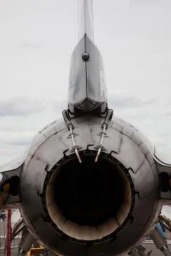 Rear jet engine Stock Photos