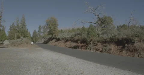 Rear left driving plate - Cherry Lake Road at Mile 6, Colfax Spring Stock Footage 295129361