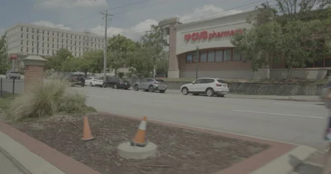 Rear left driving plate - Hampton Street at Williams Street, Columbia Stock Footage 285073068