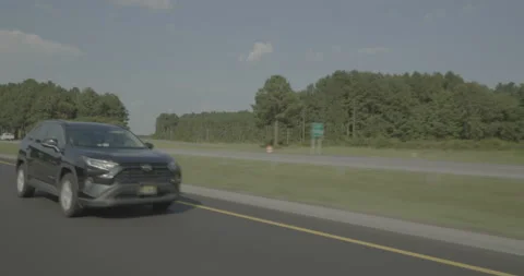 Rear left driving plate - Highway 95 at Highway 561, Heathsville Stock Footage 284994100