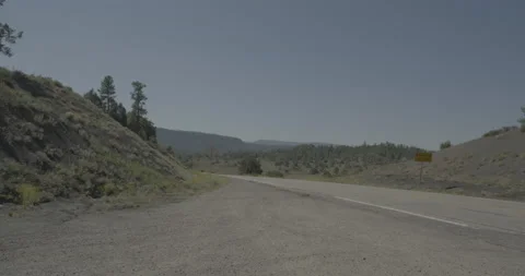 Rear left driving plate - Highway 160 at Mile 126 Archuleta County Vídeos de archivo 288575922