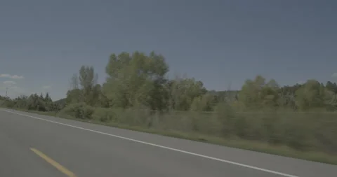Rear left driving plate - Highway 160 at Mile 147 Pagosa Springs Vídeos de archivo 288716627