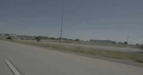 Rear left driving plate - Highway 25 at Missile Drive Cheyenne Stockbeeldmateriaal 289845462