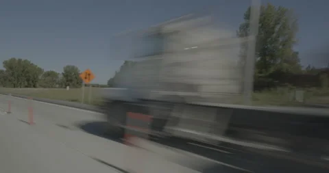 Rear left driving plate - Highway 35 at Mile 56 Warsaw Stockbeeldmateriaal 291477269