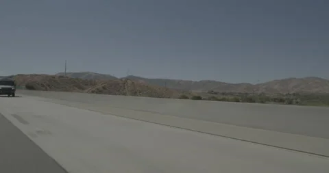 Rear left driving plate - Highway 14 at Palmdale Boulevard, Palmdale Vídeo Stock 293690444