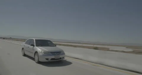 Rear left driving plate - Highway 14 at West Avenue D, Lancaster Vídeos de archivo 293694963