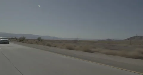 Rear left driving plate - Highway 15 at Mile 144, Baker Stockbeeldmateriaal 293808670