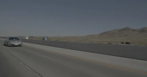 Rear left driving plate - Highway 15 at Mile 23, Sloan Vídeo Stock 294542701