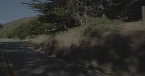 Rear left driving plate - Highway 1 at Mile 71, Ragged Point 库存影片 294933001