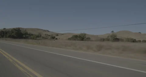 Rear left driving plate - Highway 46 at Mile 4, Cambria Vídeo Stock 294943852