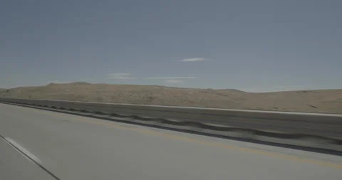 Rear left driving plate - I-80 at Mile 268, Emigrant Stock Footage 285232953