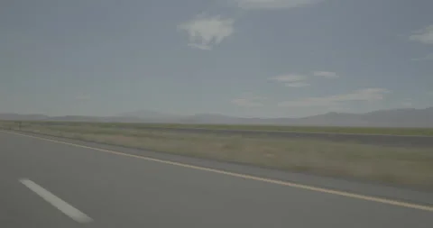 Rear left driving plate - I-80 at Mile 208, Humbold County Stock Footage 285333734