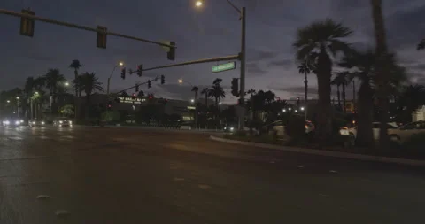 Rear left driving plate - Las Vegas Boulevard at Four Seasons Drive, Las Vegas Stock Footage 294205451