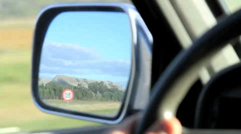 Rear Mirror View Video stock 25913373