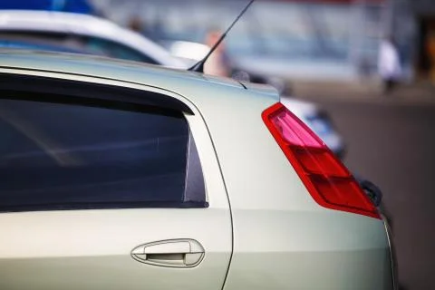 Rear of the modern car Stock Photos