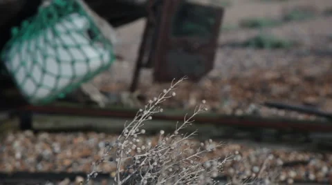 Rear of old boat - pull focus Stock Footage 1049593