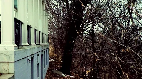 Rear of a Pavilion Stock Footage 232652371