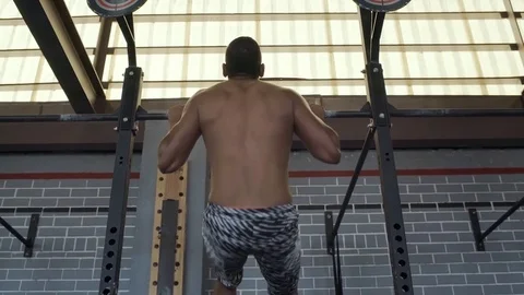 Rear pullup man Stock Footage 71617536