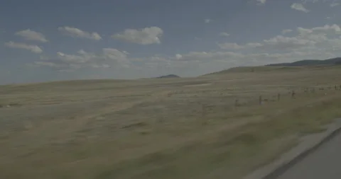 Rear right driving plate - Highway 285 at Mile 192 Park County Vídeo Stock 288990806