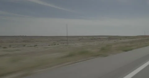 Rear right driving plate - Highway 385 at Beaver Street Angora Vídeo Stock 290052010