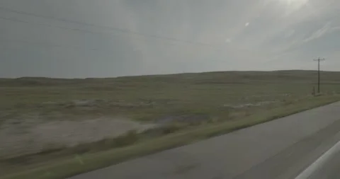 Rear right driving plate - Highway 20 at Mile 133 Merriman Vídeo Stock 290144699