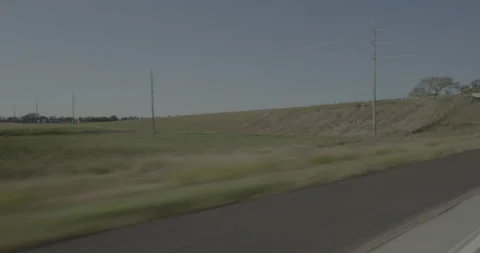 Rear right driving plate - Highway 90 at Mile 338 Davison County Stockbeeldmateriaal 290816736