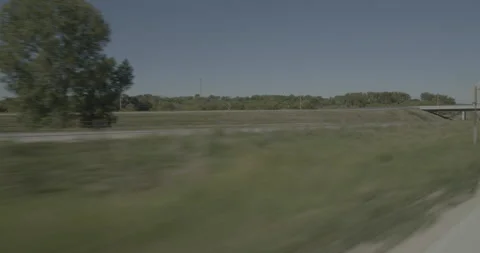 Rear right driving plate - Highway 35 at Mile 56 Warsaw Vídeo Stock 291477487
