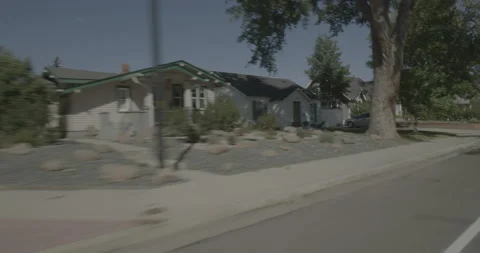 Rear right driving plate - Pershing Boulevard at Dillon Avenue Cheyenne Stock Footage 289726837