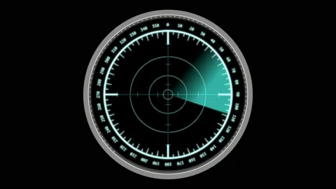 Rear sight on the black background. Stock Footage 131167146