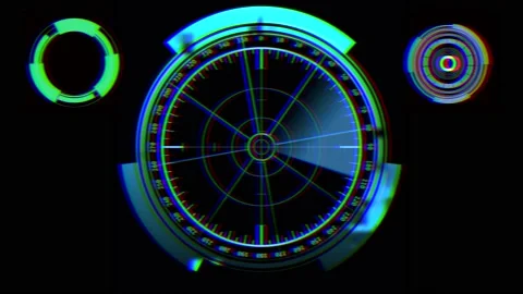 Rear sights producing light on the black background. Stock Footage 131168511