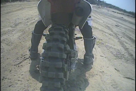 Rear Tire Roost on Camera Video stock 97445