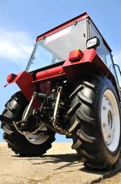 Rear of the tractor Stock Photos