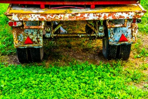 Rear of trailer Stock Photos
