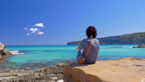 Rear view of female Stock Footage 111267671