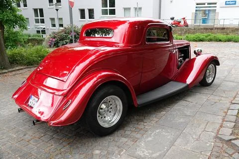 Rear view on a Ford V8 model 40 Stock Photos