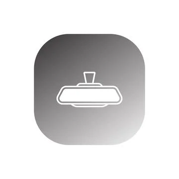Rear view icon vector Stock Illustration