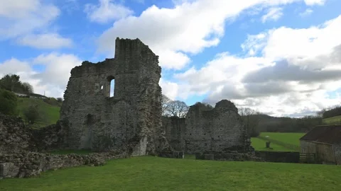 The rear view of Kirkham Abbey. Stock Footage 329922472