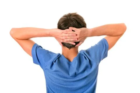 Rear View of the Man Foto stock