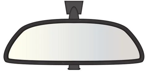 Rear View Mirror Chunky Stock Illustration