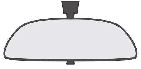 Rear View Mirror Stock Illustration
