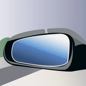 Rear view mirror Stock Illustration