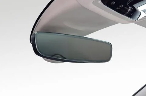 Rear view mirror inside the car Stock Photos