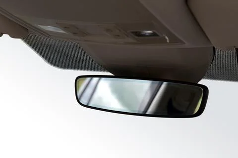 Rear view mirror inside the car Stock Photos