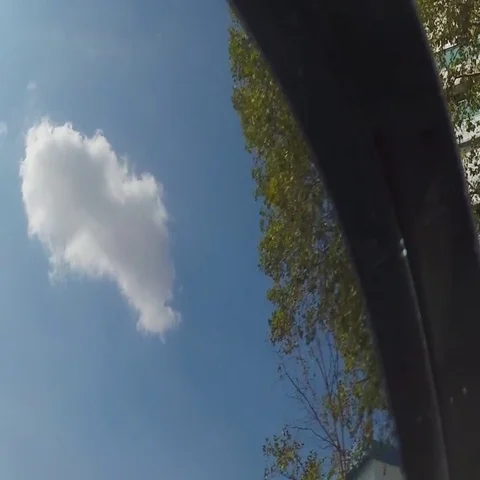 Rear View Mirror Outside Stock Footage 69574324