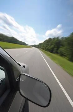 Rear view mirror Stock Photos