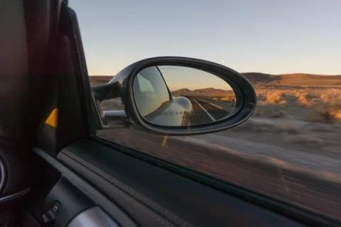 Rear view mirror Stock Photos